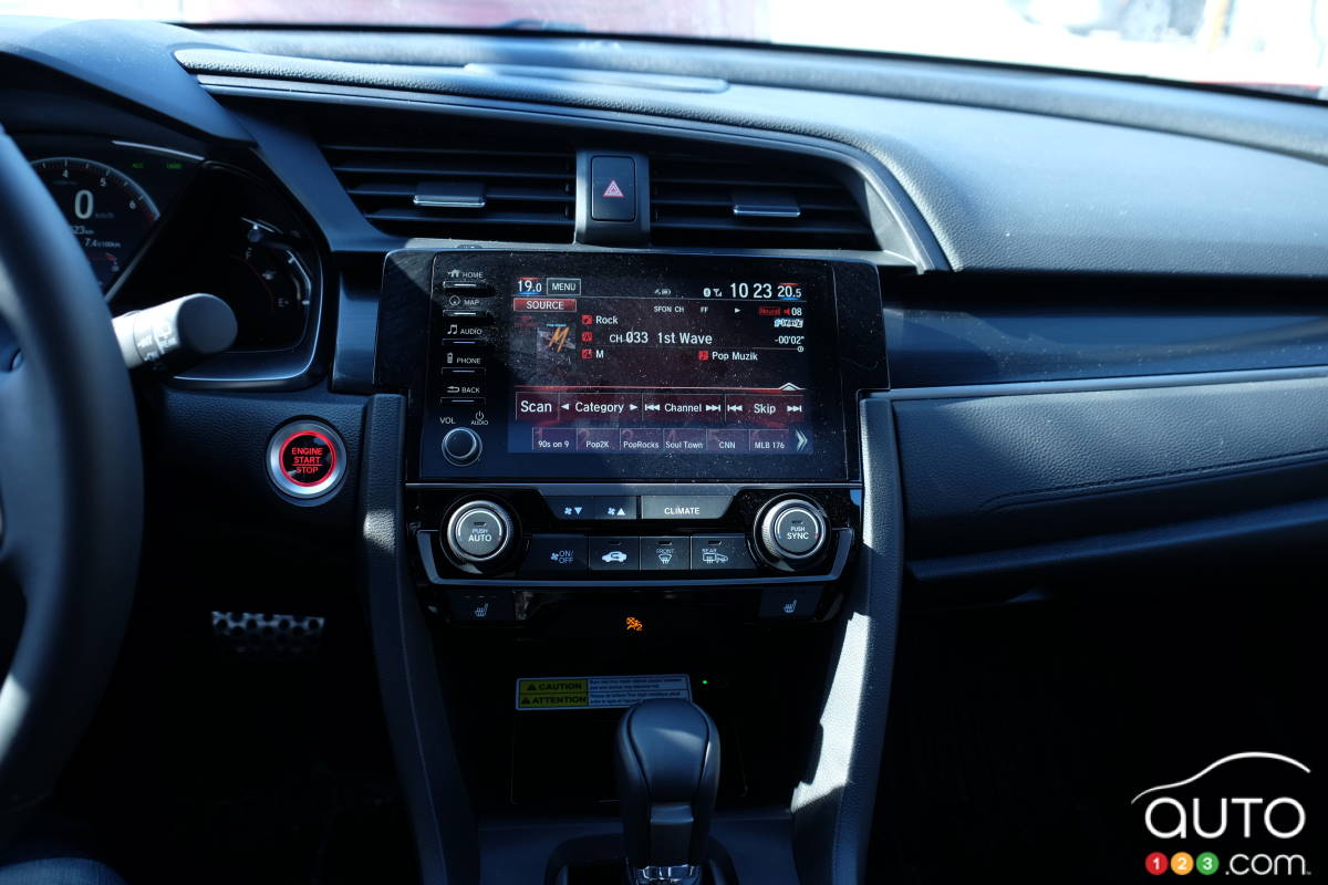 Écran multimédia de la Honda Civic